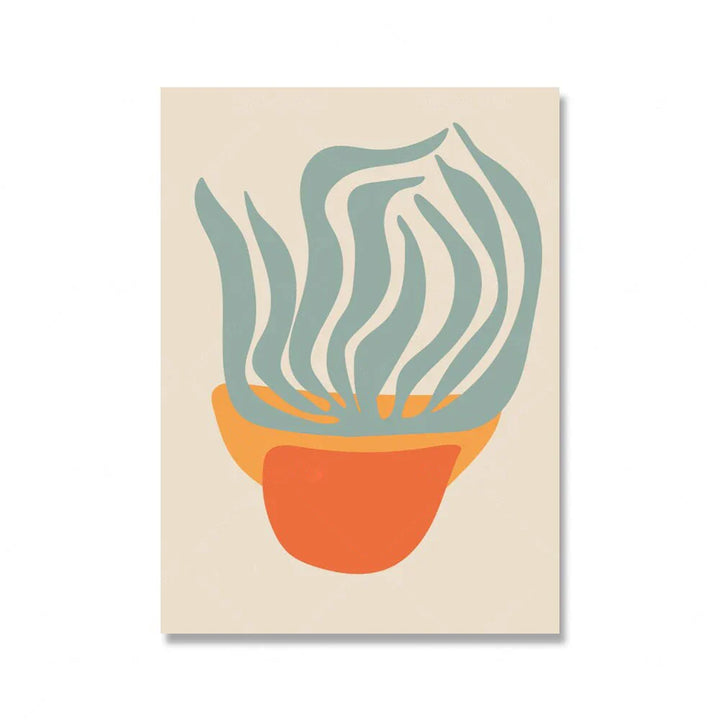 Lysende Fargerik Botanisk Abstrakt Veggkunst Fine Art Lerretstrykk Livlige Fargebilder For Moderne Hjem Stue Soverom Kunstdekor | Skanto