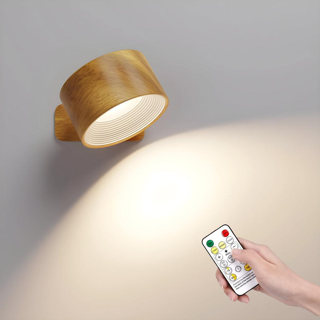 Skanto | Eternity Glow – Trådløs LED vegglampe med fjernkontroll og timer
