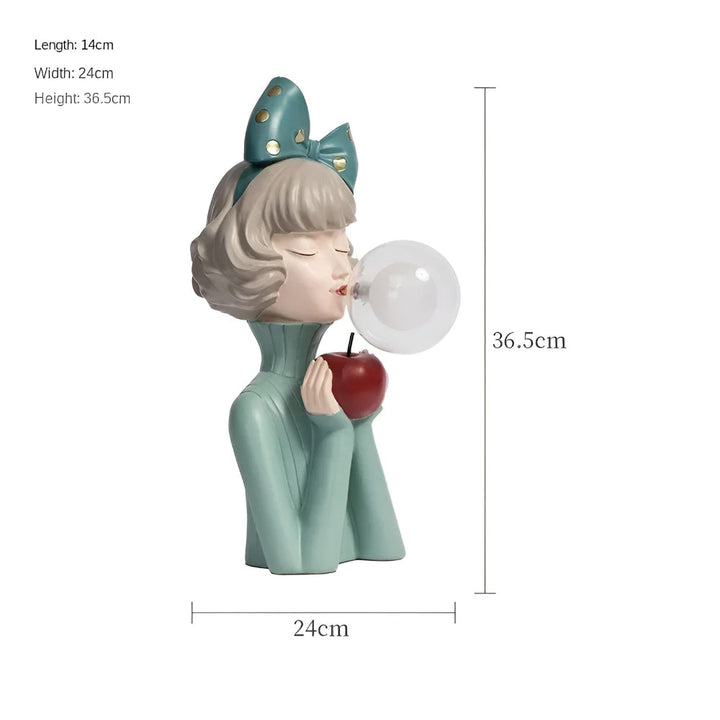 Skanto | BubbleFairies Bordlampe – Enchanting Quartet Tegneserie Jente Figur Lys