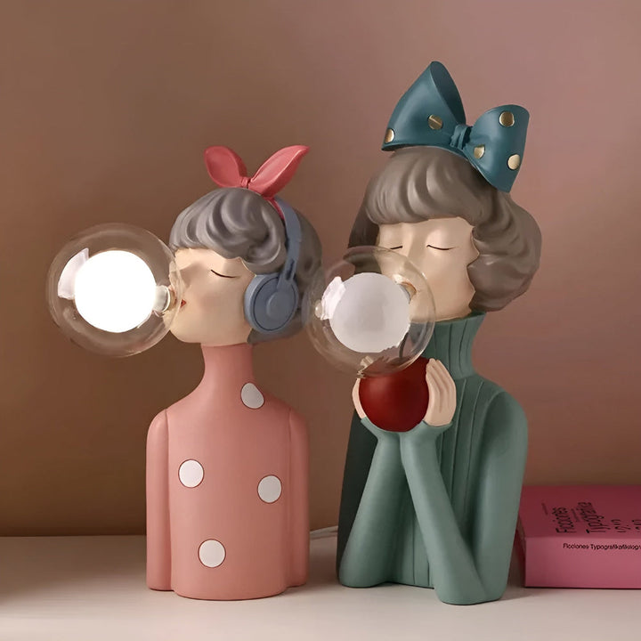 Skanto | BubbleFairies Bordlampe – Enchanting Quartet Tegneserie Jente Figur Lys