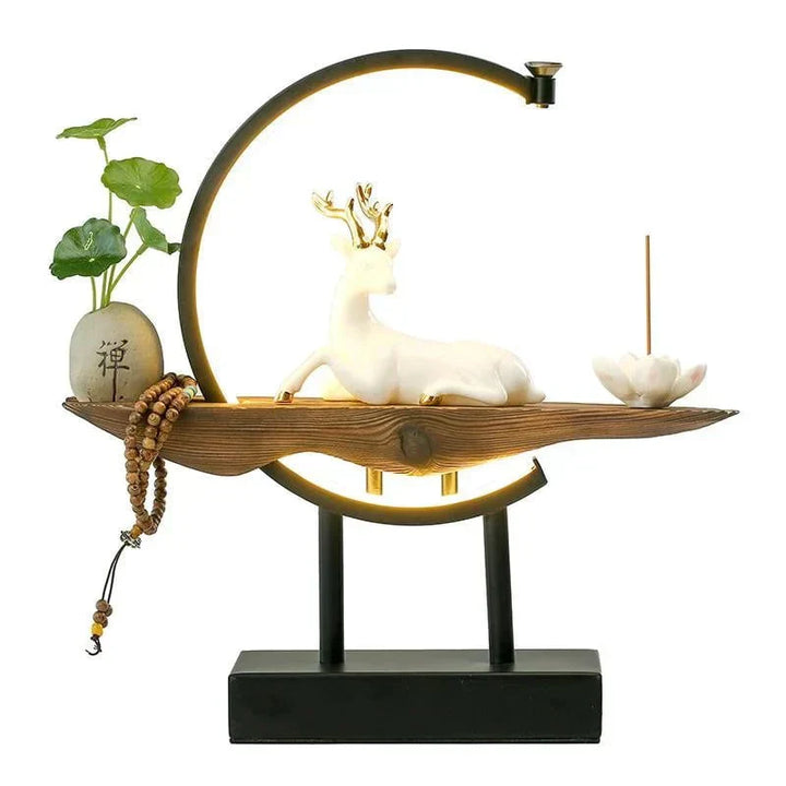 Skanto | White Deer Røkelsespinne Lampe - SereneStag