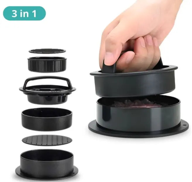 Burgerpresse med vridningslås for perfekte burgere | Skanto