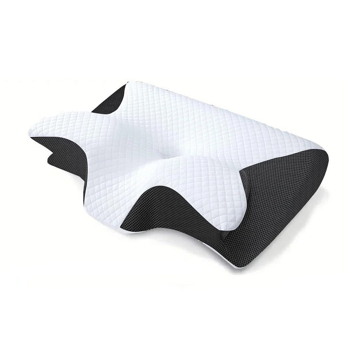 Skanto | Butterfly Neck Support Memory Pillow | Ergonomisk, Hypoallergenisk & Ideell for Alle Søvnstilllinger