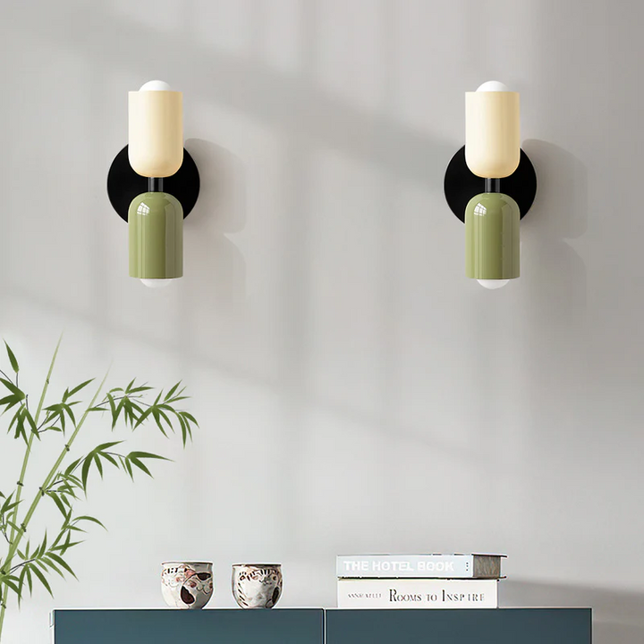 Skanto | Vegglampe Moderne Dobbel Glass Vegglampe