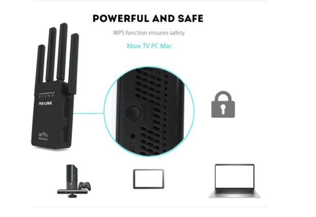 Wi-Fi rekkeviddeforsterker (Repeater / Forsterker) 300Mbps - 2.4 GHz | Skanto