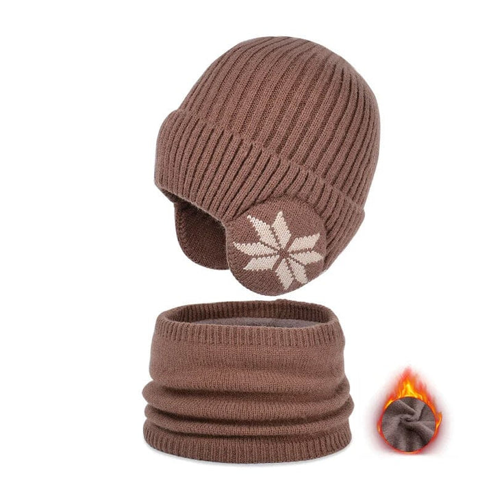 Skanto | Vinter Beanie Hatt Skjerf Sett Varme Strikket Hatt