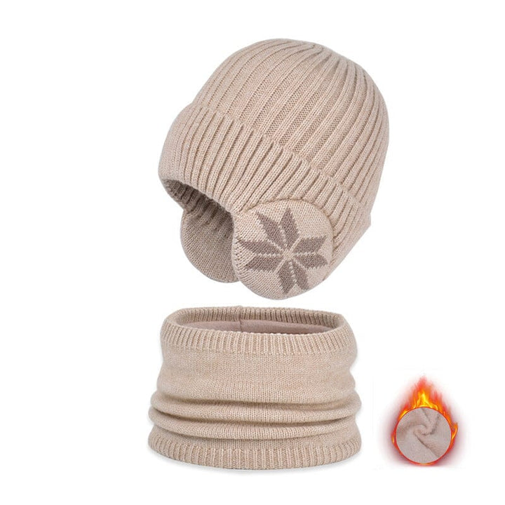 Skanto | Vinter Beanie Hatt Skjerf Sett Varme Strikket Hatt