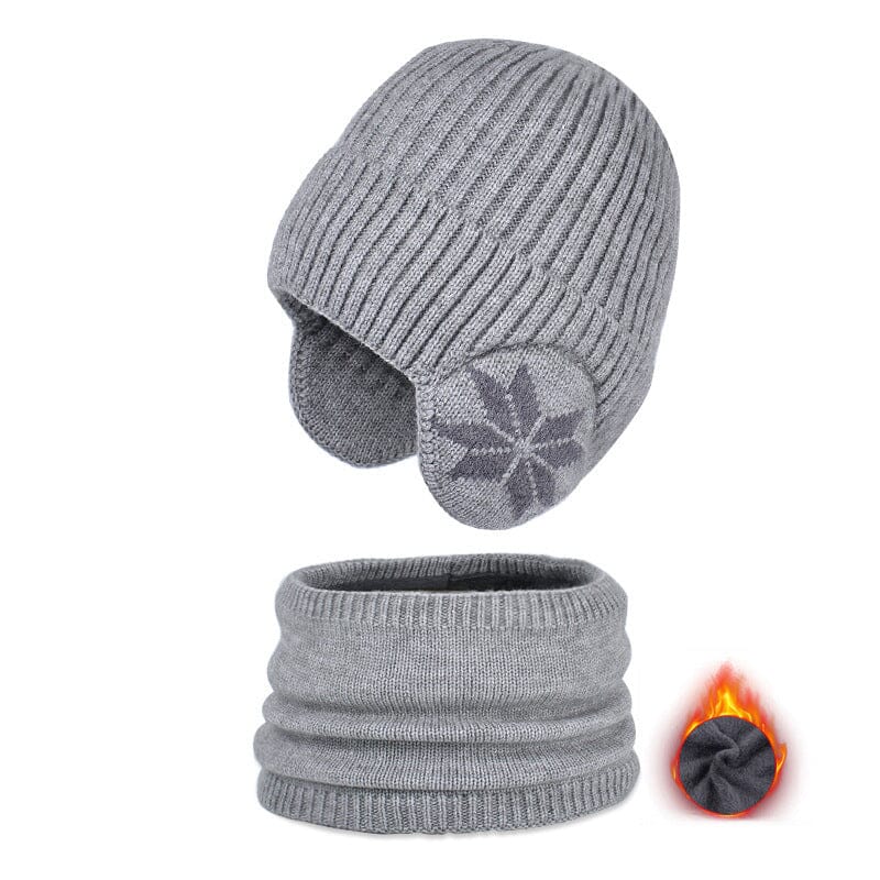 Skanto | Vinter Beanie Hatt Skjerf Sett Varme Strikket Hatt