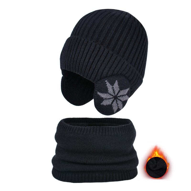 Skanto | Vinter Beanie Hatt Skjerf Sett Varme Strikket Hatt