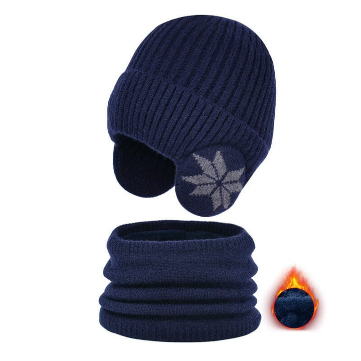 Skanto | Vinter Beanie Hatt Skjerf Sett Varme Strikket Hatt