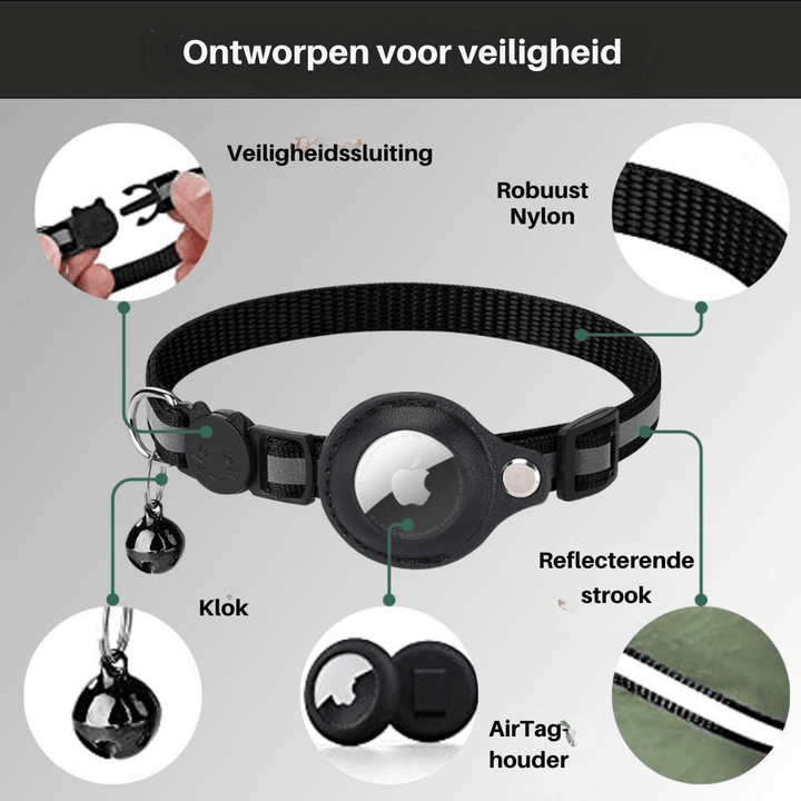 Skanto | GPS Tracker Krage for Sikkerhet & Synlighet for Katter