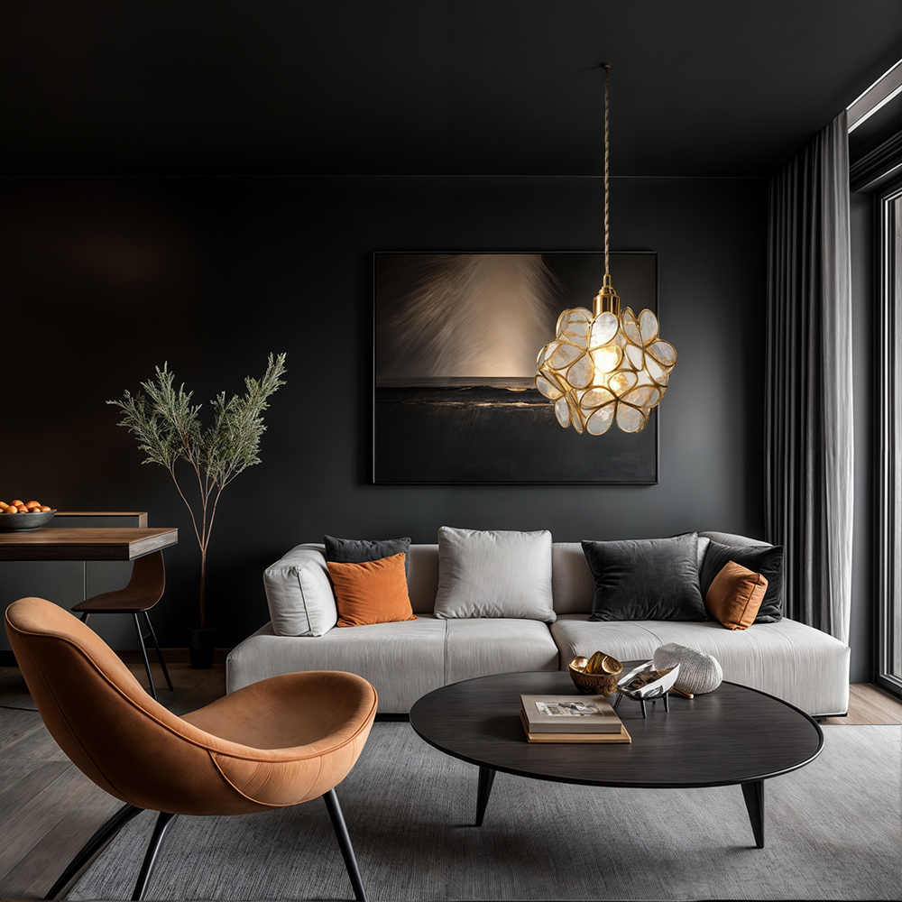 Skanto | Moderne Blomsterform Glass LED Pendellampe