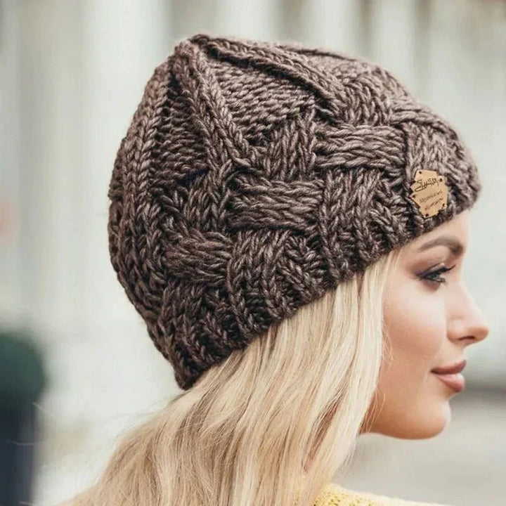 Weiche, gestrickte Wintermütze für Damen und Herren