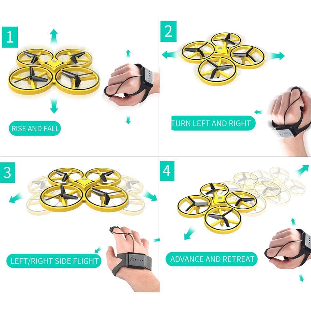 Drone - fjernstyrt - Quadrocopter (Gyro &amp; LED) | Skanto