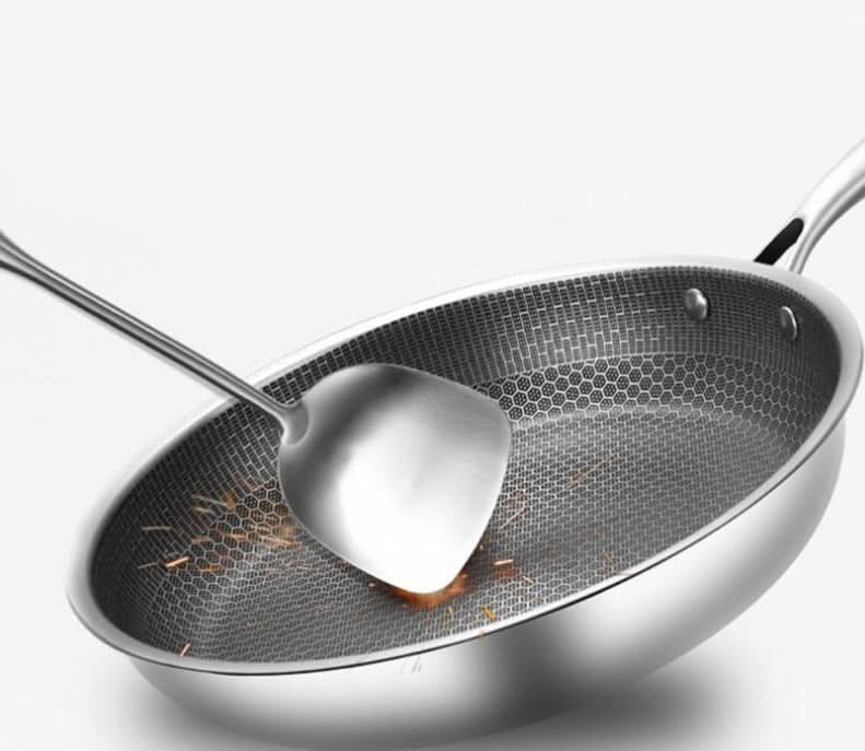 Skanto | Rustfritt Stål Non-Stick Stekepanne for Enkel Matlaging