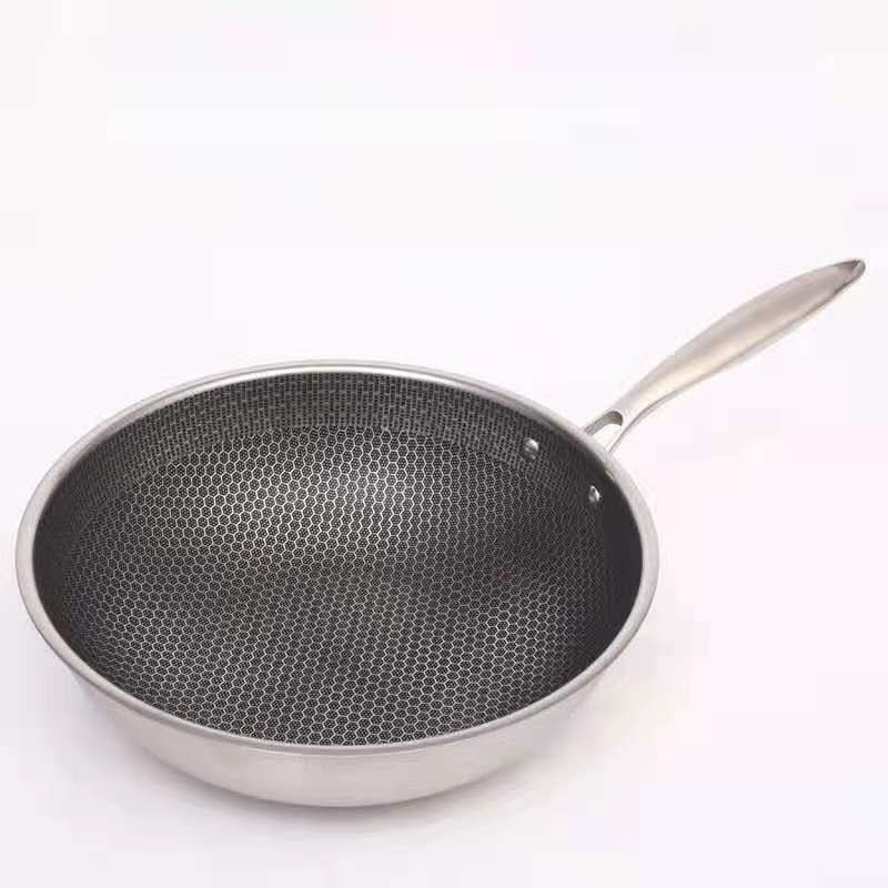 Skanto | Rustfritt Stål Non-Stick Stekepanne for Enkel Matlaging