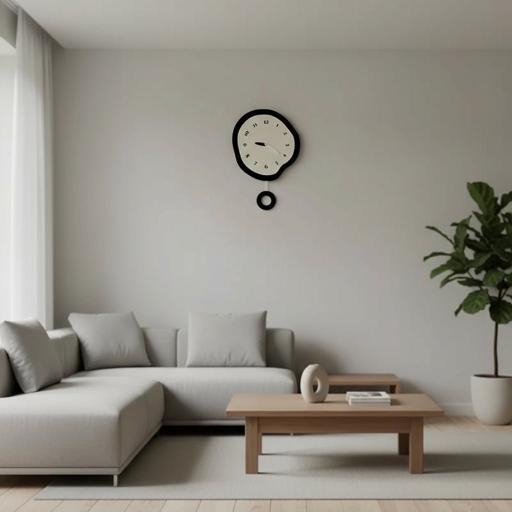 Skanto | Moderne Abstrakt Veggklokke med Elegant Akrylfinish