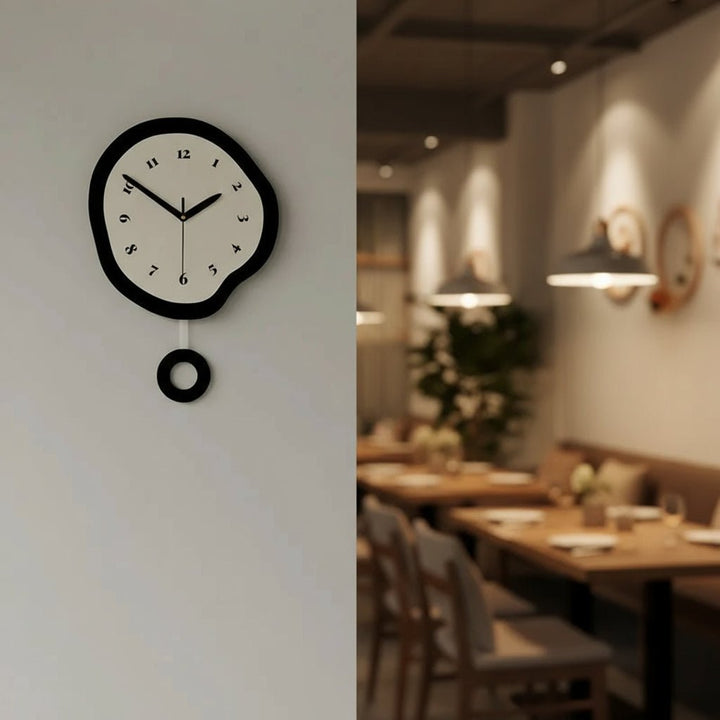 Skanto | Moderne Abstrakt Veggklokke med Elegant Akrylfinish
