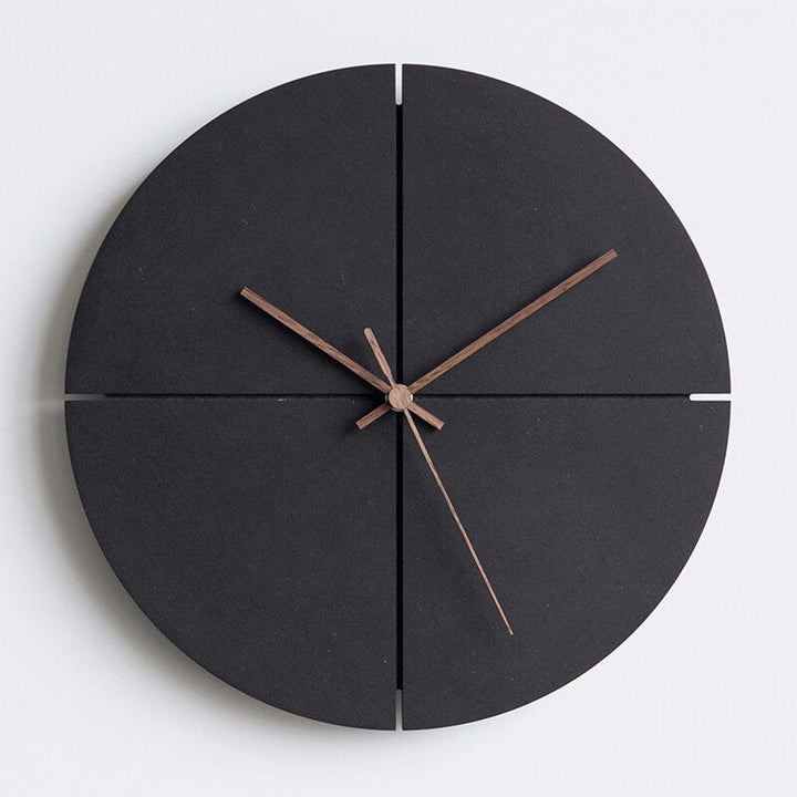 Minimalist veggklokke 28 cm - Moderne design i rund og firkantet for hjem og kontor | Skanto