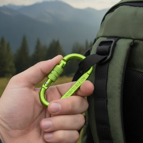 Skanto | D-formet karabinkrok i flere farger for fotturer og camping