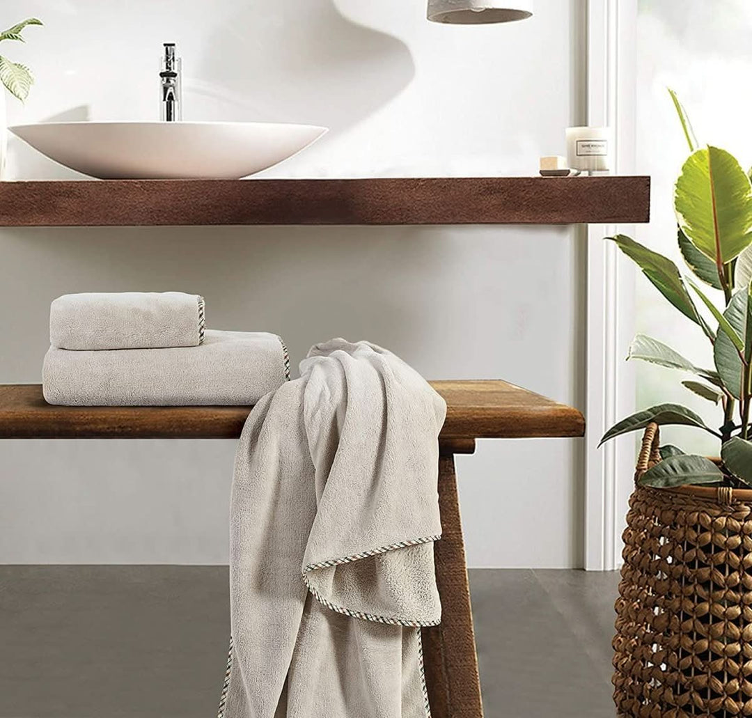 Skanto | Veluvon QuickDry Håndkle | Premium Mikrofiber Håndkle | Hurtigtørkende & Svært Absorberende | Myk, Lett & Reisesmart