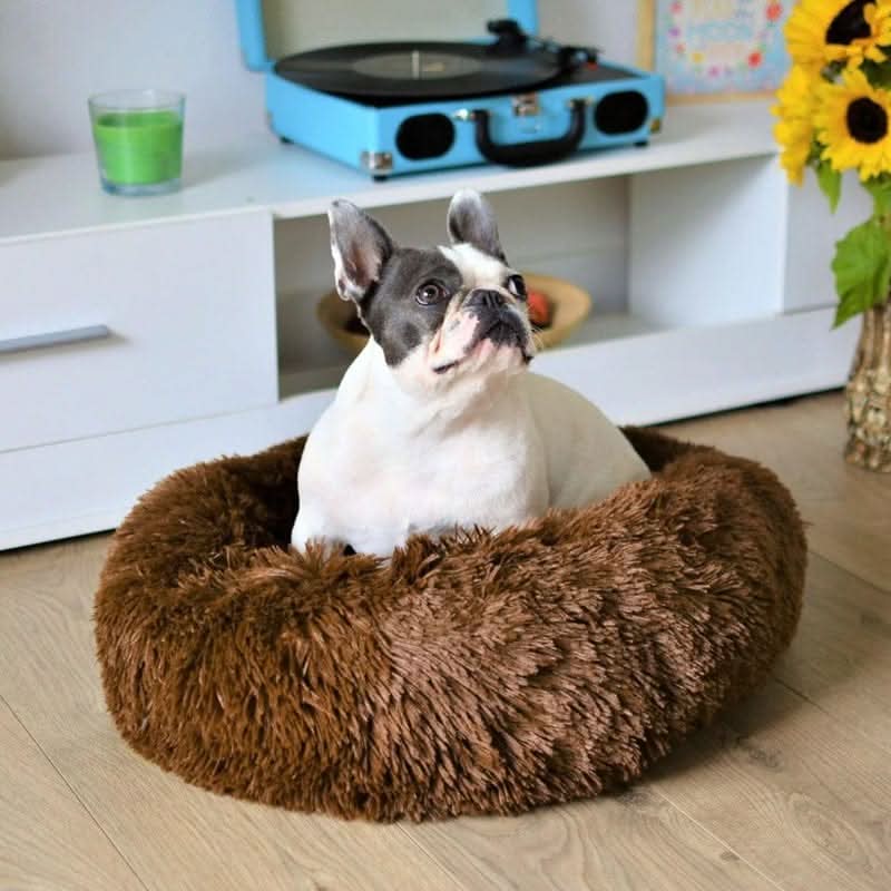 Skanto | Beroligende Faux Fur Hundeseng for Avslappet & Koselig Søvn