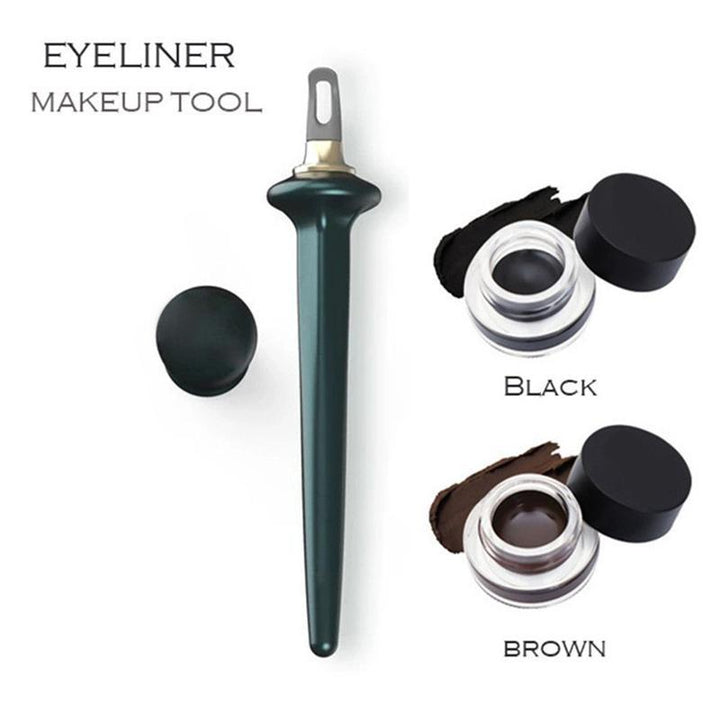 Skanto | Enkel No-Skip Eyeliner (Med Pensel)