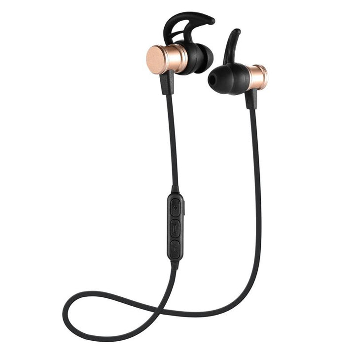 Skanto | Bluetooth-Hodetelefoner, Stereo In-Ear Hodetelefoner, Sikker Passform For Sport, Treningssenter, Reise (Vanntett, Støyreduserende Mikrofon)
