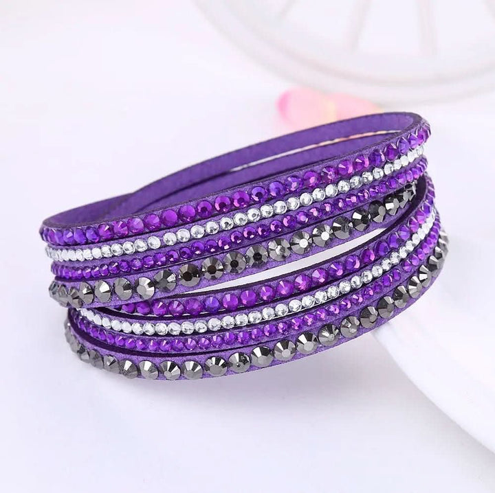 Skanto | Elegant Wrap Armbånd med Krystaller for Kvinner
