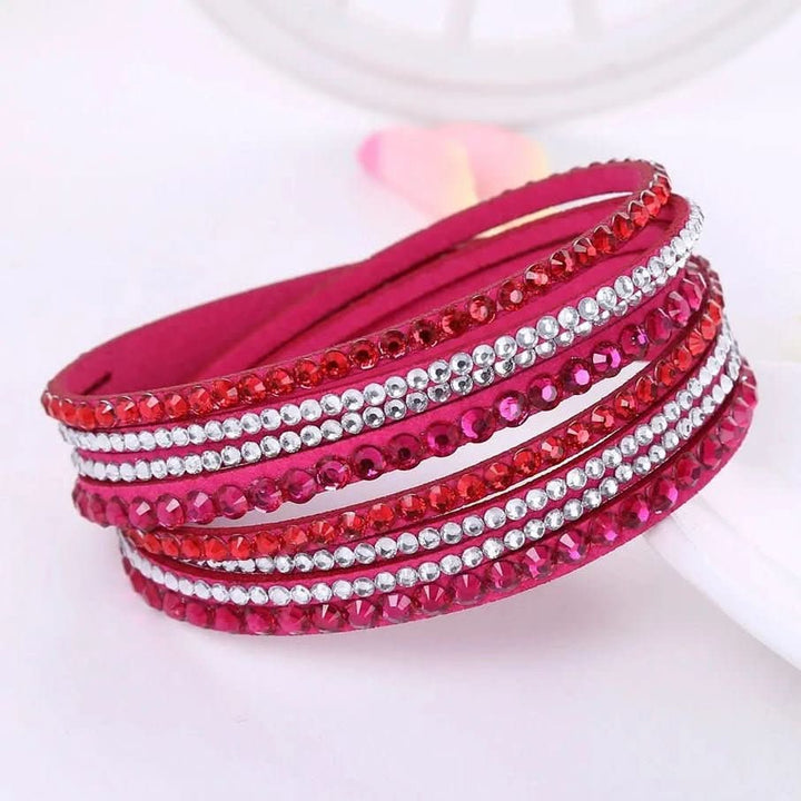 Skanto | Elegant Wrap Armbånd med Krystaller for Kvinner
