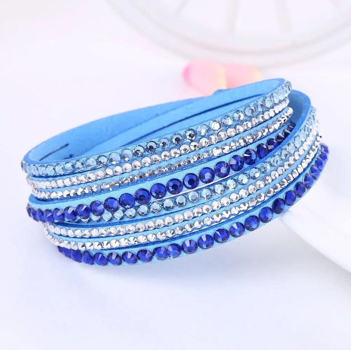Skanto | Elegant Wrap Armbånd med Krystaller for Kvinner