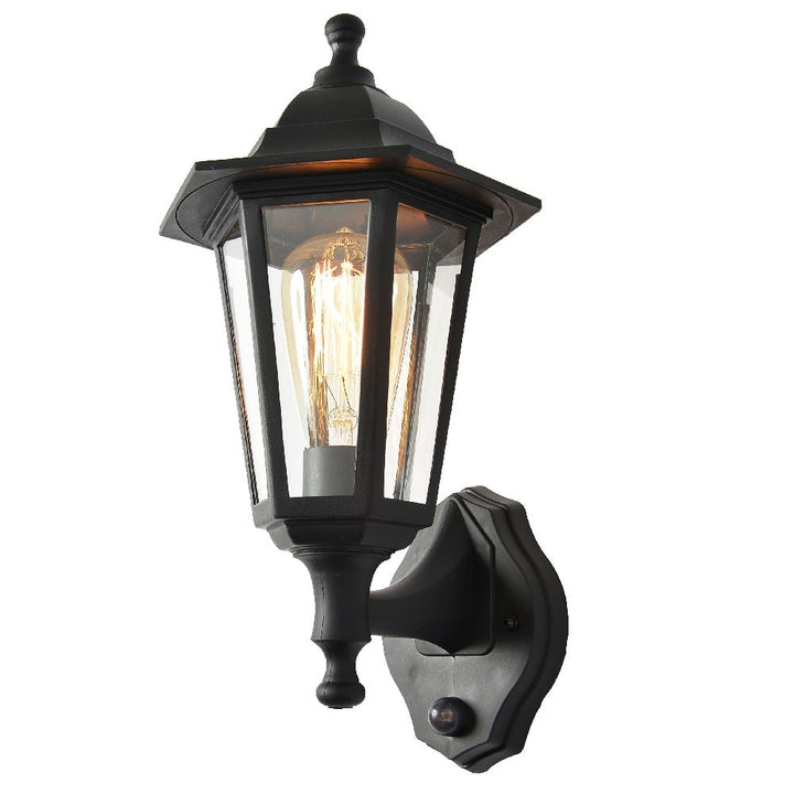 Skanto | Svart Utendørs Vintage Henge Lampe med PIR