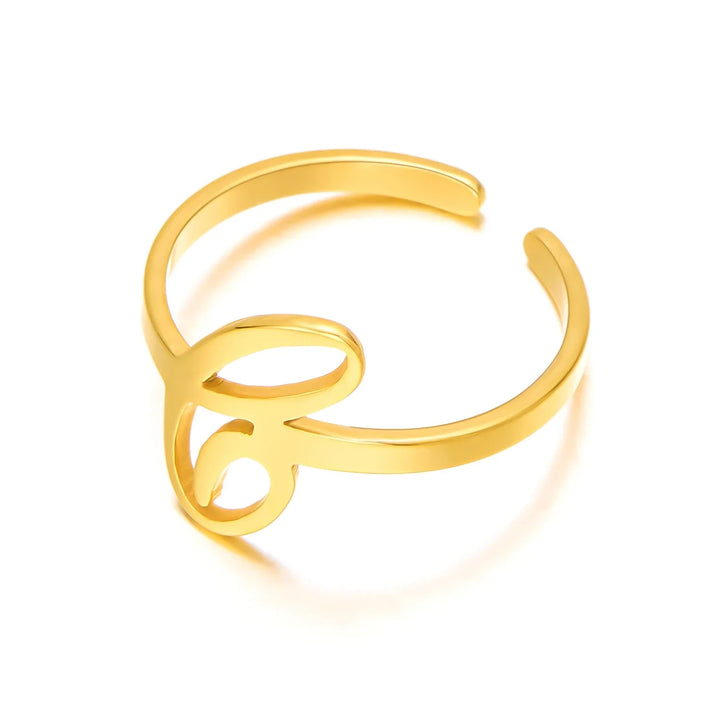 Skanto | Justerbar Kursiv Skrivebokstav Ring