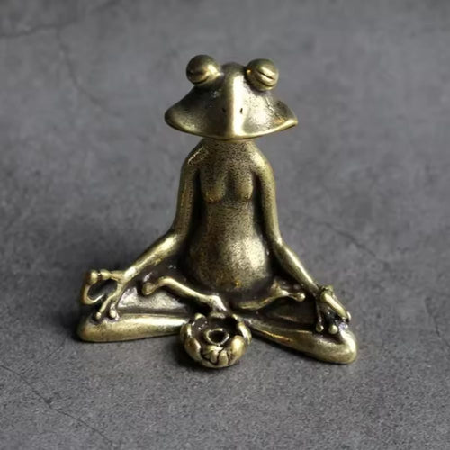 Skanto | Calm Lotus Frog Miniatyrfigurine
