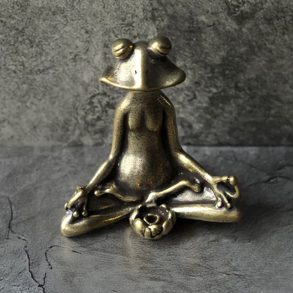 Skanto | Calm Lotus Frog Miniatyrfigurine