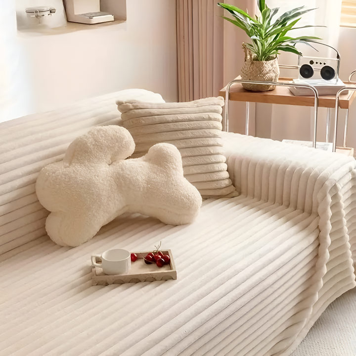 Skanto | Plysj Stripete Varm Sofa Trekk