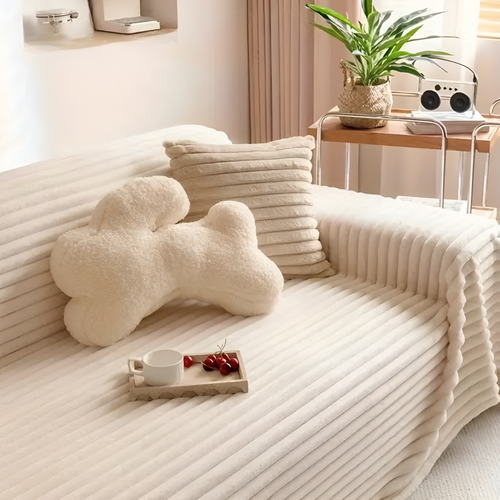 Skanto | Plysj Stripete Varm Sofa Trekk
