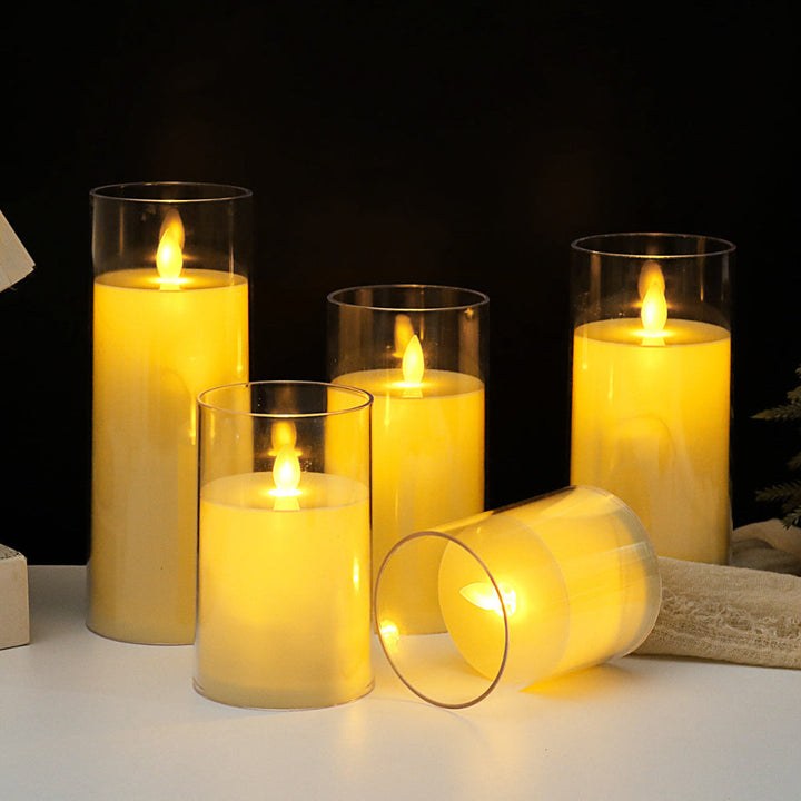 Skanto | Lysestaker LED Lys Fjernkontroll Varm Flammende Lys Uten Flamme