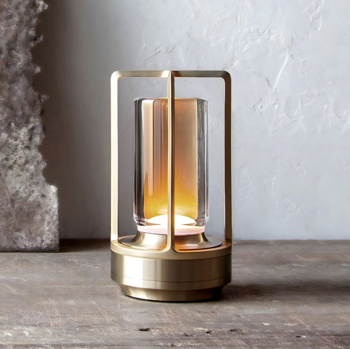 Skanto | Trådløs Lantern Lampe med Krystallskjerm
