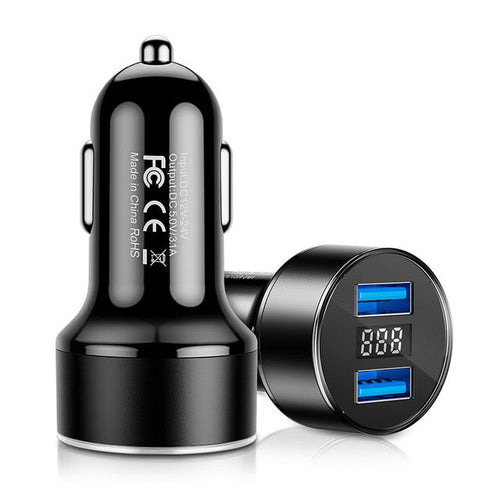 Skanto | Dual USB Bil Lader LED Display