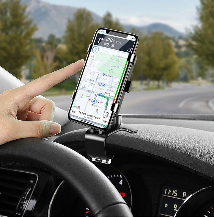 Skanto | Biltelefonholder med justerbar feste for dashbord og vindu - Universal passform for smarttelefoner og GPS-enheter