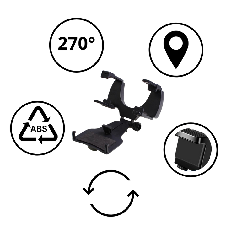 Telefonholder for ryggespeil