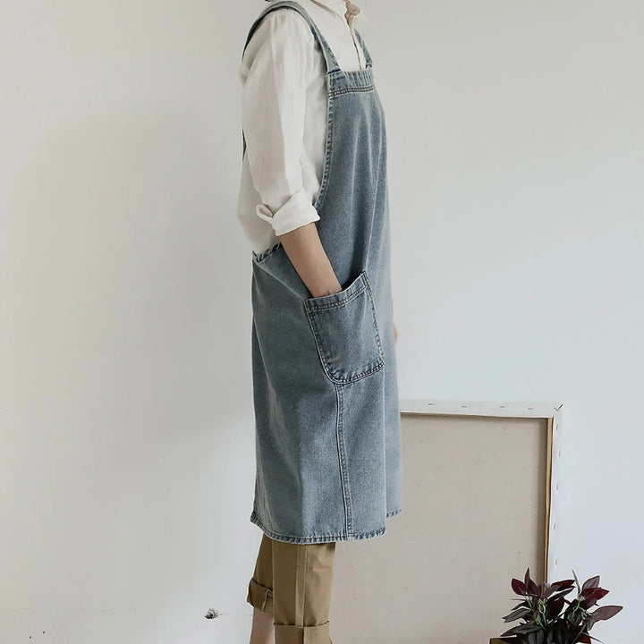 Skanto | Casual Cotton Denim Pocket Forkle