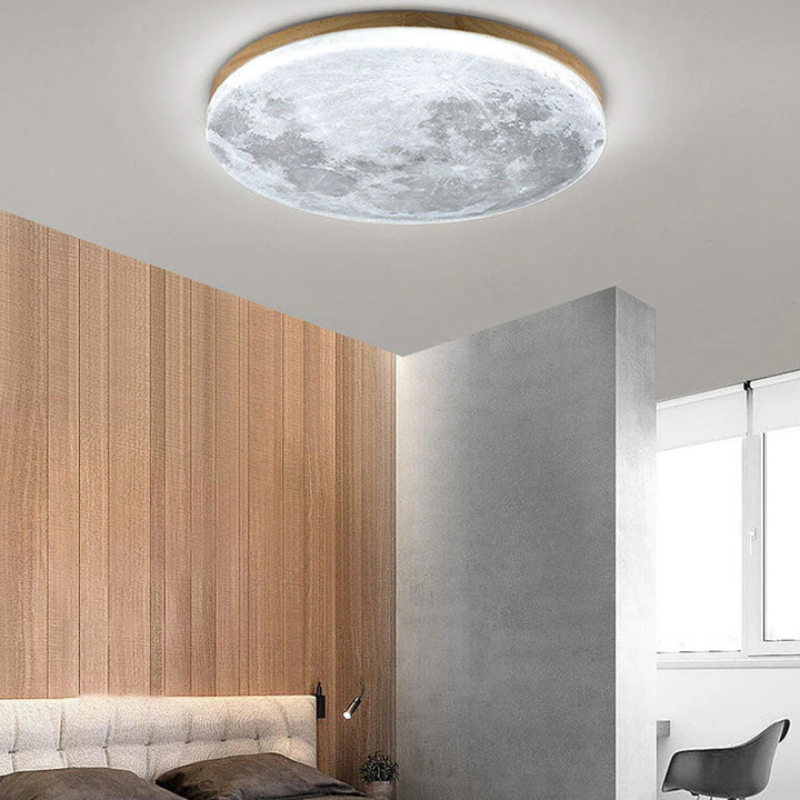 Skanto | Taklampe 3D Måne LED Dimmbar Metall Soverom Armatur