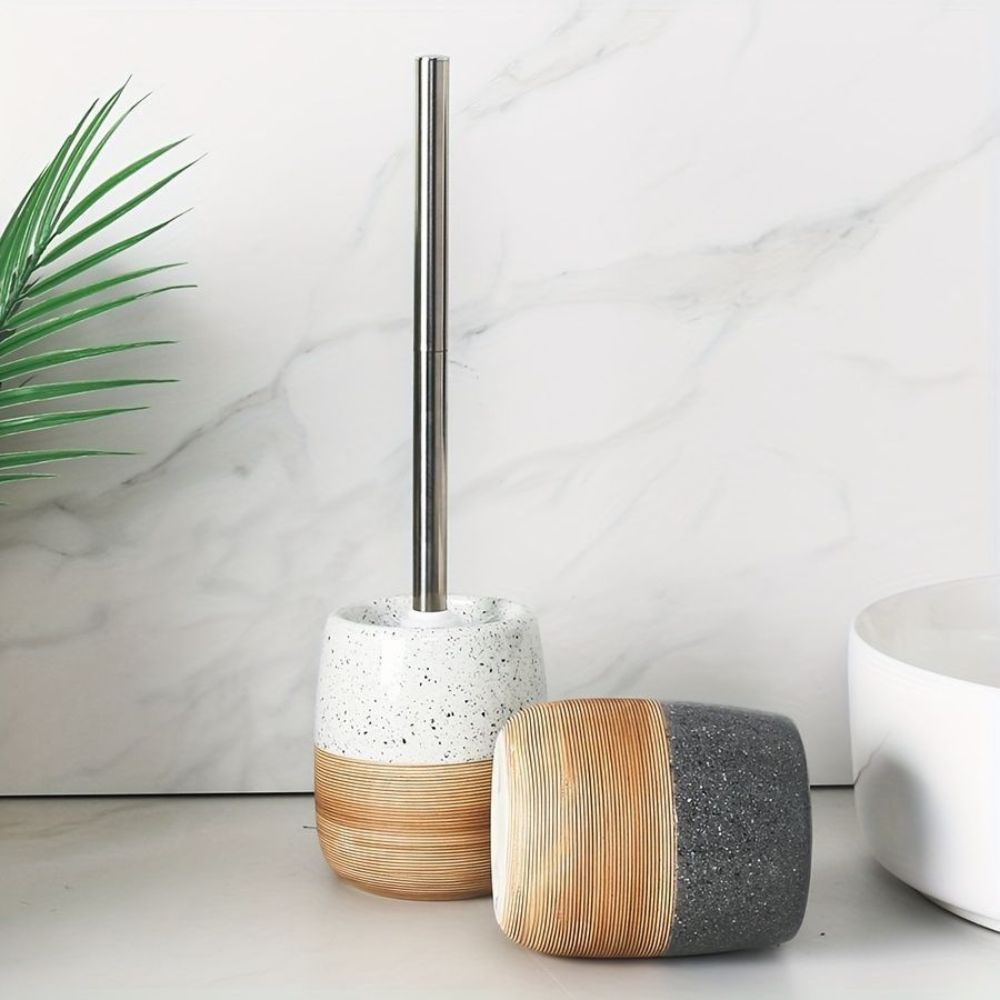 Skanto | Elegant Bad Toalettbørste & Holder Sett