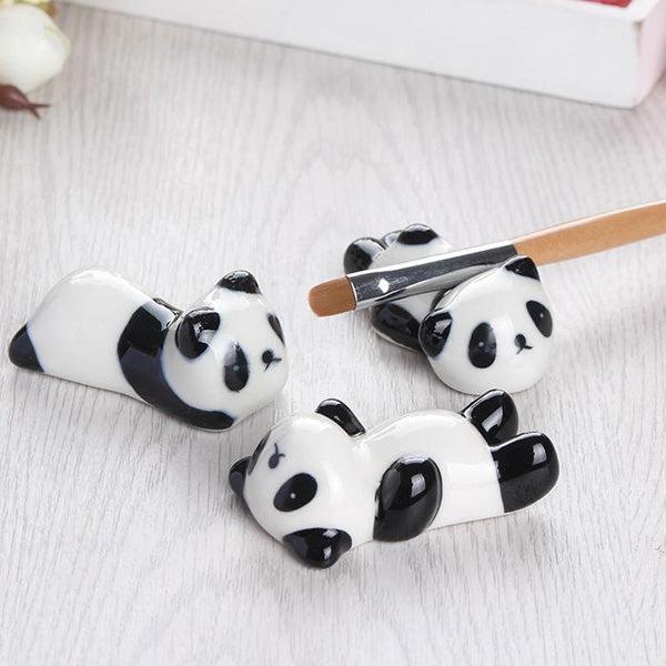 Keramisk Panda Malepensel Spisepinner Holder | Skanto