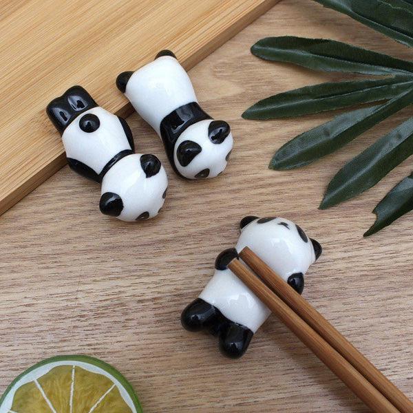 Keramisk Panda Malepensel Spisepinner Holder | Skanto