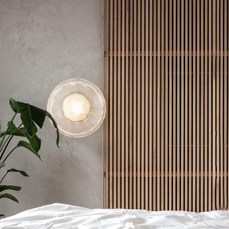 Skanto | Rund Glass Vegglampe i Skandinavisk Design