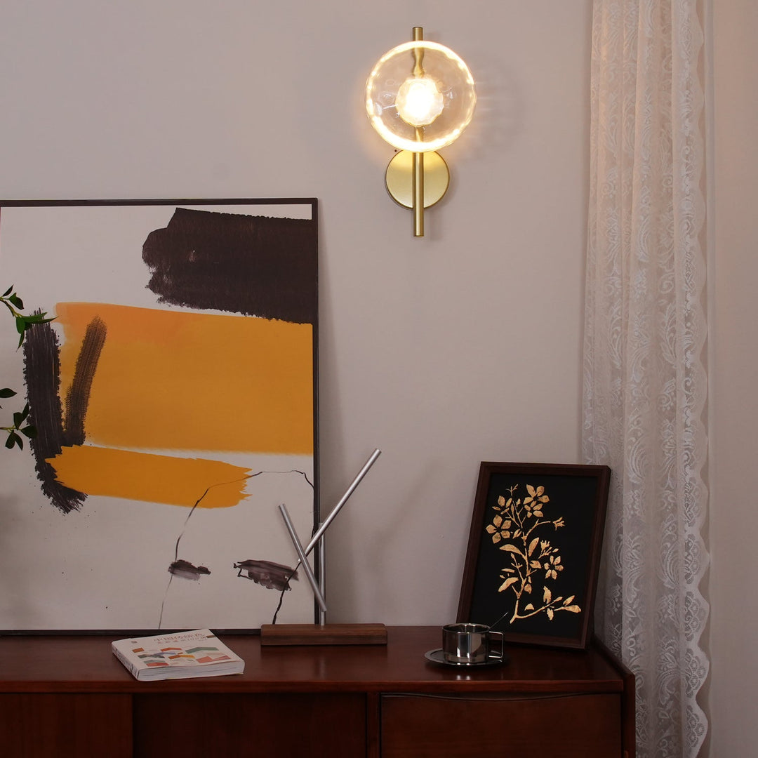 Skanto | Rund Glass Vegglampe i Skandinavisk Design