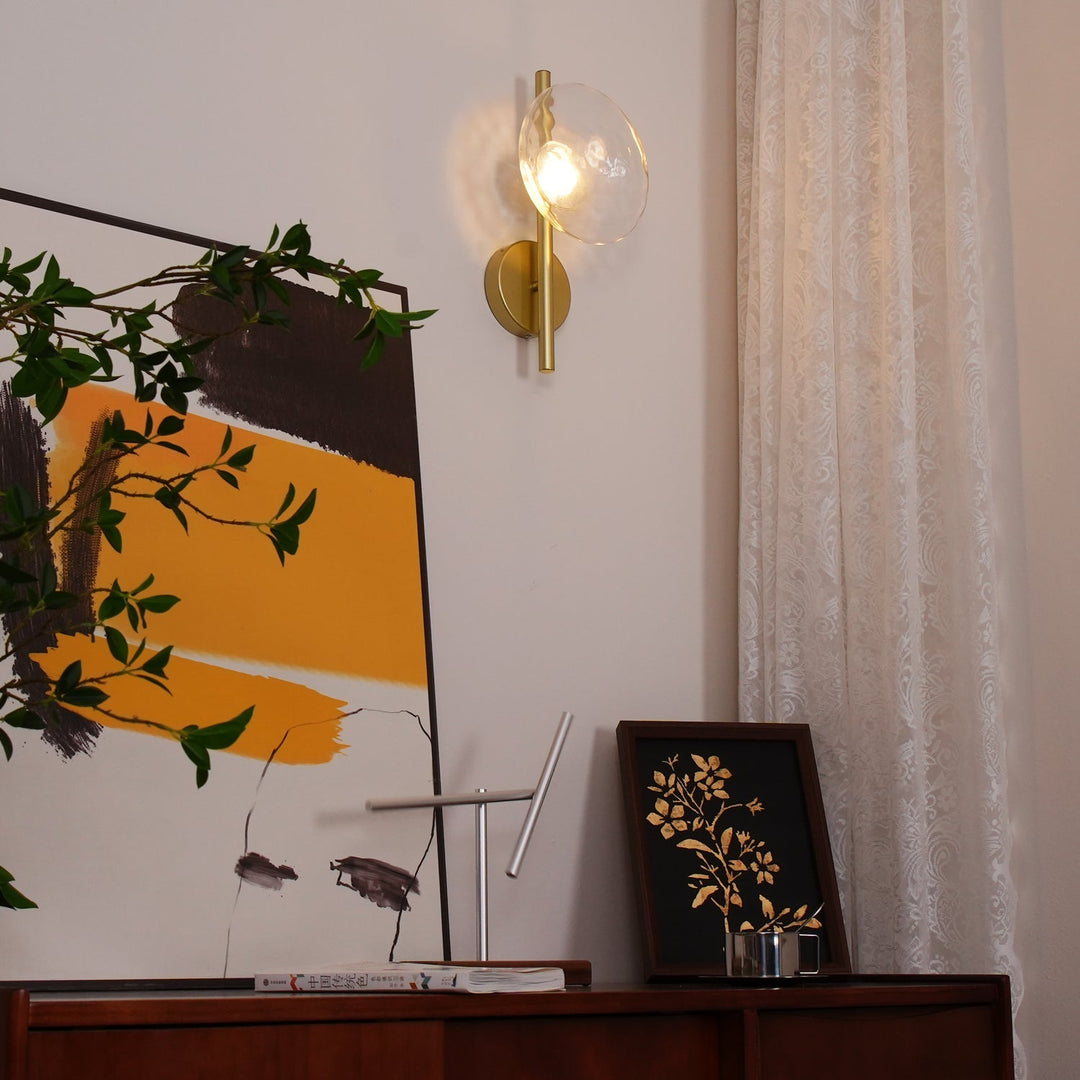 Skanto | Rund Glass Vegglampe i Skandinavisk Design